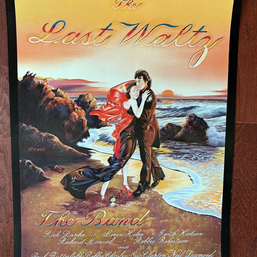1976 The Band Last Waltz Original Bill Graham Winterland Fillmore Era Poster